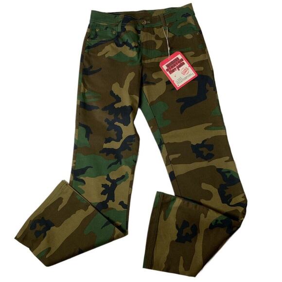 Rothco Womens Camouflage Stretch Flare Y2K Military Comfort Fit Pants Sz 7/8 NEW - Picture 4 of 9